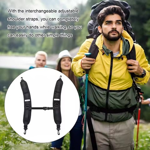 Mochila Bolso Correas de Hombro Ajustables Acolchado Repuesto Mochila Accesorios - Imagen 12 de 12