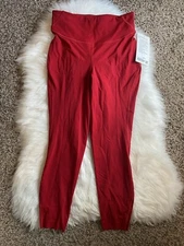 Lululemon Base Pace High Rise HR Tight 25” Dark Red DKRD Size 8