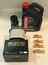 Service Kit Fit FZR1000 YZF-1000 Thunderace Motul Oil Spark Plugs Air Oil Filter