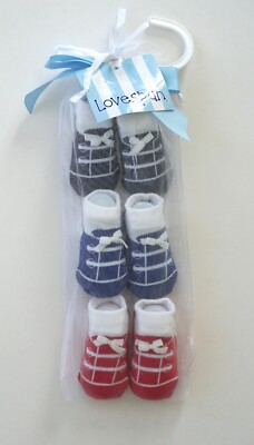New Lovespun 3 Pack Baby Shower Boy Gift Set 0-12 Months Nwt