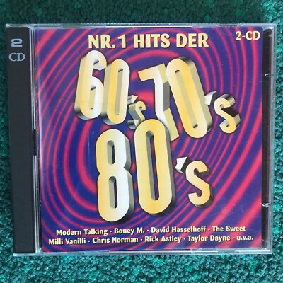 Nr. 1 Hits der 60s 70s 80s -2CD: Modern Talking/Boney M./Hasselhoff/The Sweet