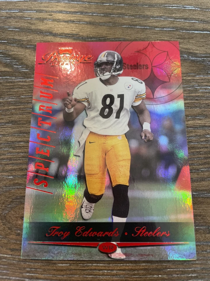 2000 Playoff Prestige - Red Spectrum #147 Troy Edwards /100 - Image 3 of 4