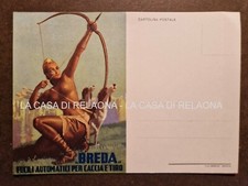 CARTOLINA PUBBLICITA' BOCCASILE BREDA Fucili per caccia e tiro - FG - Non VG