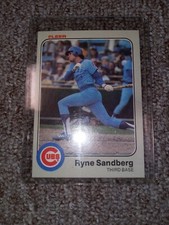 RYNE SANDBERG 1983 Fleer Baseball ROOKIE RC Card #507 - CUBS HOF