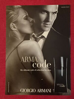Armani Code Cologne for men Giorgio Armani 2010 Print Ad - Great to Frame!