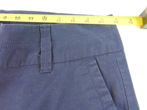 Lands End True Navy Stretch Weekend Chino Capri Size 10 34/24 - Picture 4 of 8
