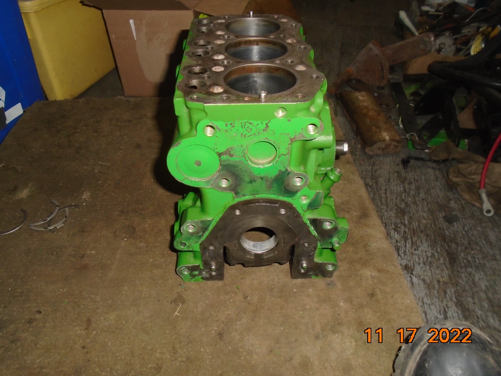 John Deere 322 Yanmar Gas 3TG66UJ Engine Block AM876029 eBay