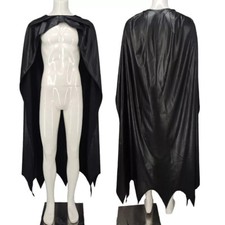 Batman Cosplay Cloak Bruce Wayne The Flash Faux Leather Cape Costume Props Adult