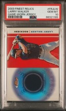 Larry Walker - 2003 Finest Relics Game-Worn Jersey  PSA 10