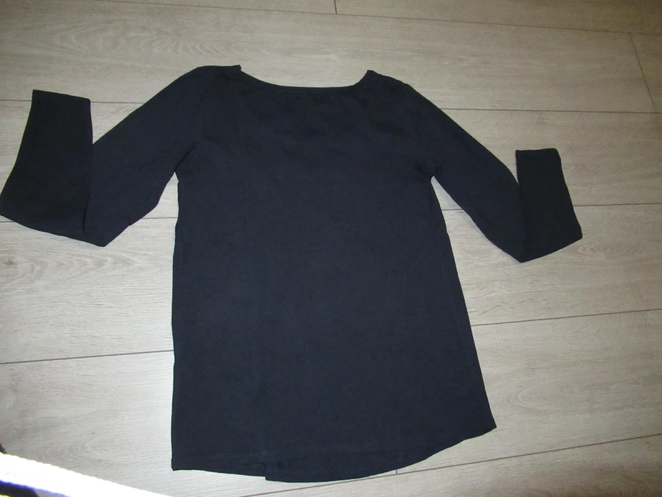 T-shirt manches de grossesse maternité bleu marine annonce boy Taille S Kiabi - Photo 4/4