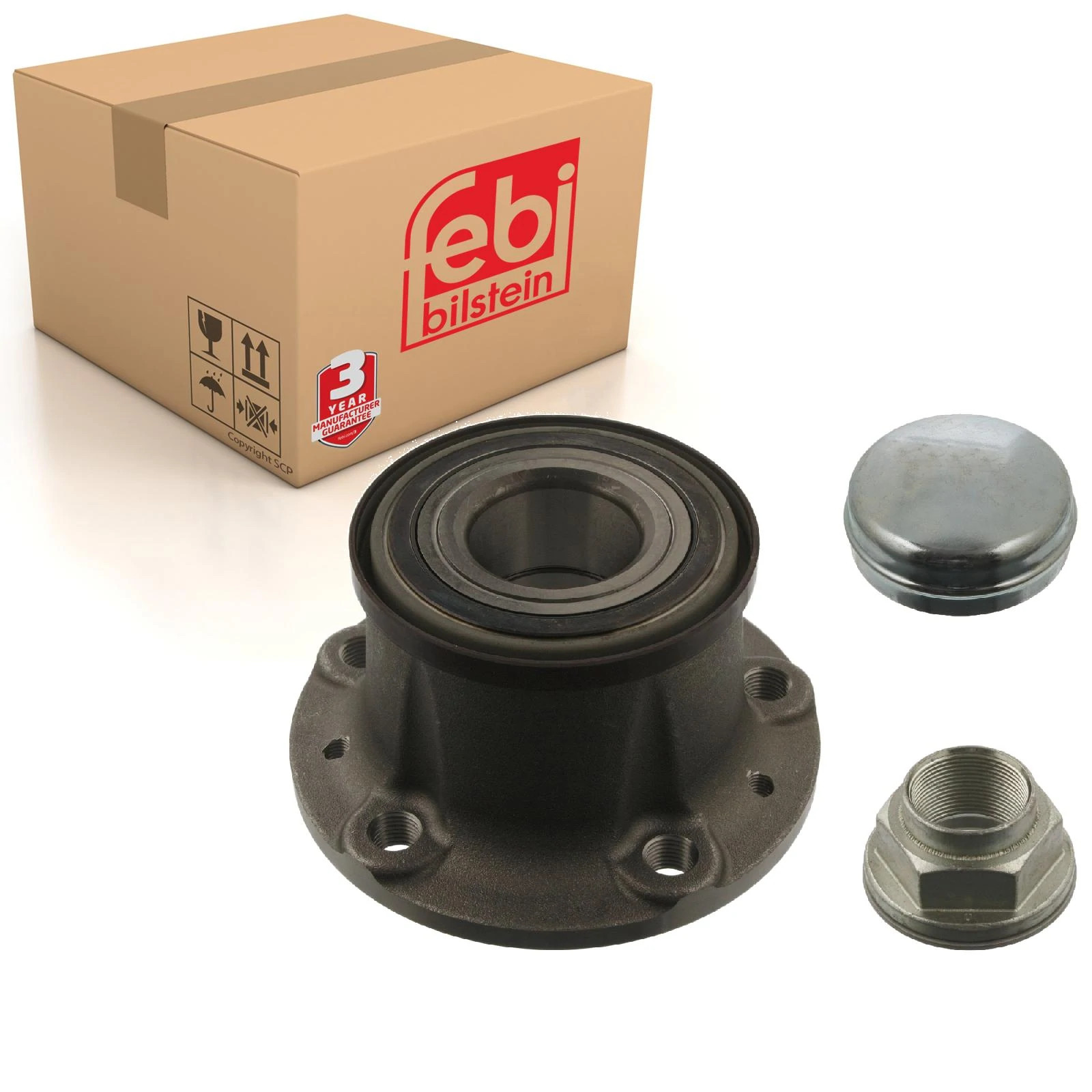 Wheel Bearing Kit Rear 40018 Febi 1606374780 370182 51754942 71753811 Quality - Image 32