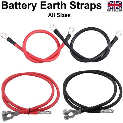 Battery & Switch Lead Power Strap Earth Positive Negative Cable All ...