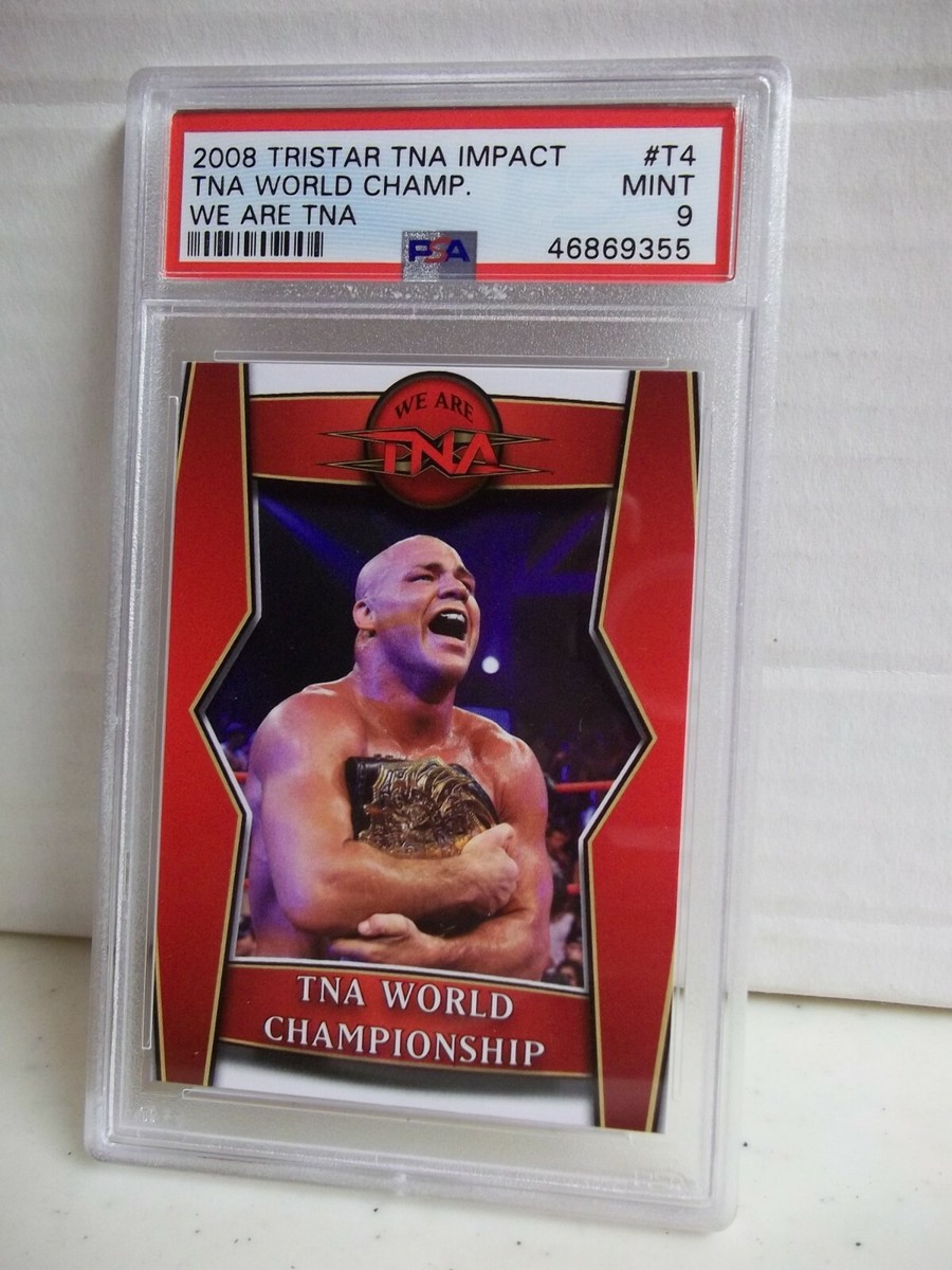2008 Tristar TNA Impact Kurt Angle PSA Mint 9 World 2008 Tristar TNA Impact Kurt Angle PSA Mint 9 World