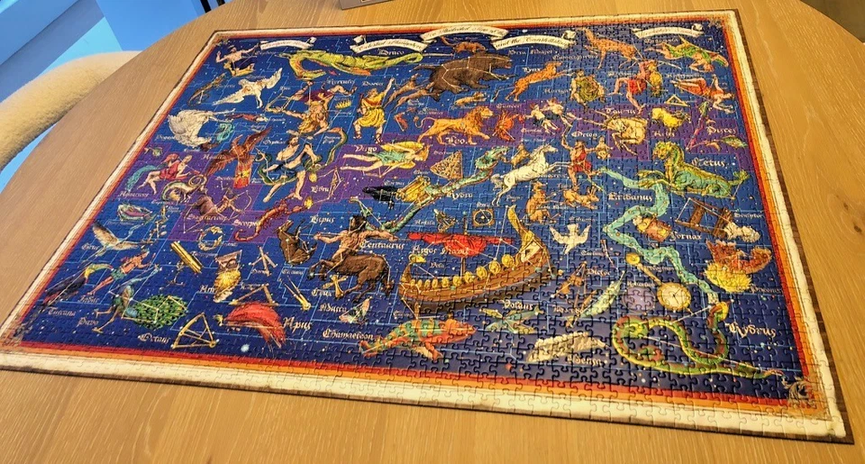 Ravensburger Constellations Astrology Stars 2000 Pc 29X38 Jigsaw Puzzle 174409 - Image 4 of 4