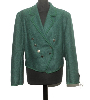 DAMEN NEU MIT ETIKETT GIESSWEIN CROP ÖSTERREICH CARDIGAN 40 EU 12 UK GRÜN