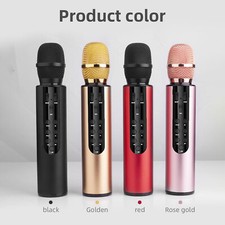 Microphone with Dual Speakers Stereo Large Capacity Battery Comes w/ Sound Card