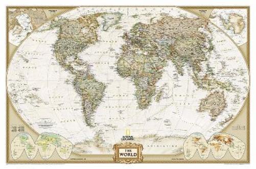 National Geographic Maps World Executive, Laminated (Map)