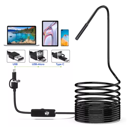 5M USB Wasserdicht Endoskop Kamera 5,5mm LED HD Inspektion für Handy Android PC - Bild 4 von 14