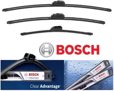 Set of 3 Bosch Wiper Blade Left + Right + Rear For 2018-2024  Alfa Romeo Stelvio