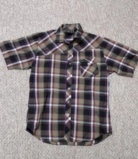 Punk Grunge Y2K Retro Rare Flannel L Plaid Button So Cal