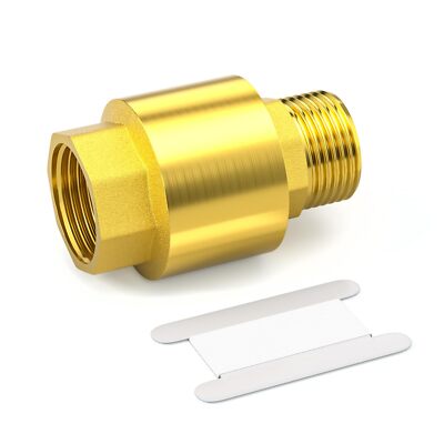 1PCS DN15 Brass Check Valve 1/2 Inch Female Male Thread Non Return Valve