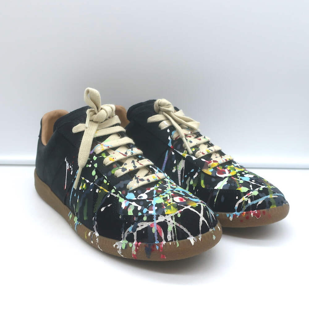 激レア‼️マルタンマルジェラ Maison Margiela GAT Sneakers Red Men 7 40 Paint Splatter