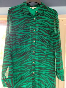 green leopard print dress whistles