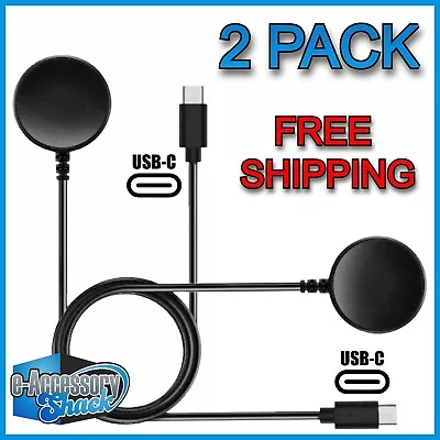 E-TECH 2 Pack USB-C Fast Wireless Magnetic Charger For Samsung Galaxy Watch 8/7/6/5/Pro