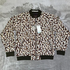 Scotch & Soda Reversible Bomber Jacket Mens Medium Brown Camo Full Zip New NWT