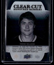 2018-19 Upper Deck Clear Cut Honoured Members Update Teemu Selanne 011/100