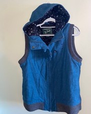 womans ladies size large woolrich vest coat top Lined Jacket With Good