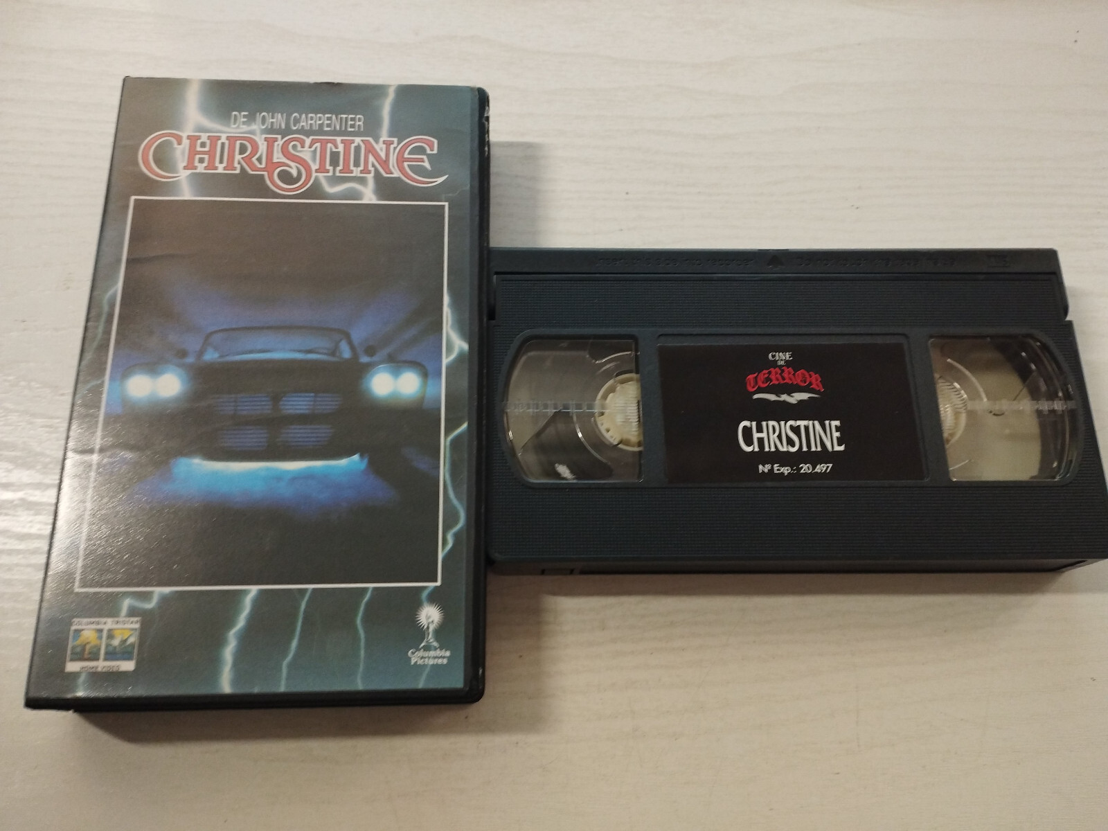 Christine STEPHEN KING John Carpenter 1985 Horror - VHS Tape Spanish 3T