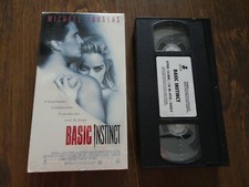 Basic Instinct (VHS, 1992) with Michael Douglas and Sharon Stone