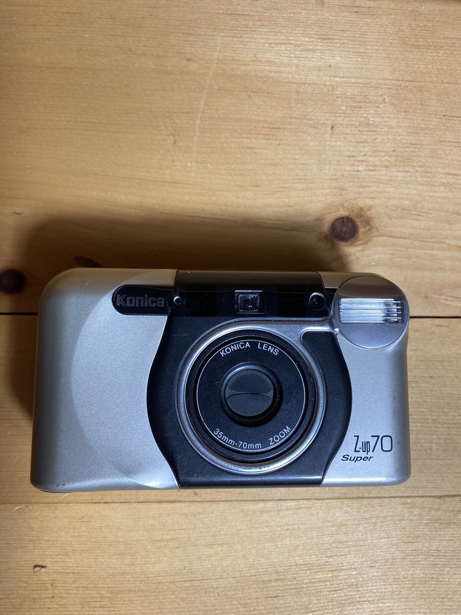 Konica Z-Up 70 Super Vintage 35-70MM Film Camera CLEAN untested Sold As Is