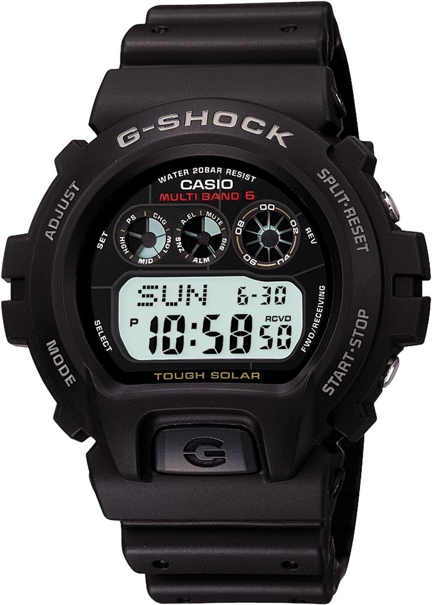 【GW前SALE】G-SHOCK SHOCK デジタル腕時計 ブラック Casio G-SHOCK STANDARD Tough Solar Radio Clock Watch MULTIBAND6 GW