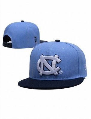 North Carolina Tarheels Snapback Blue Flat Adjustable Embroidered Logo Hat