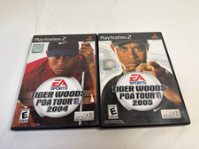 Tiger Woods PGA Tour 2004 2005 PS2 PlayStation 2 Lot CIB Untested Manuals