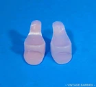 Vintage Barbie Doll Light Pink Open Toe Heels / Shoes Japan MINTY ~ 1960's
