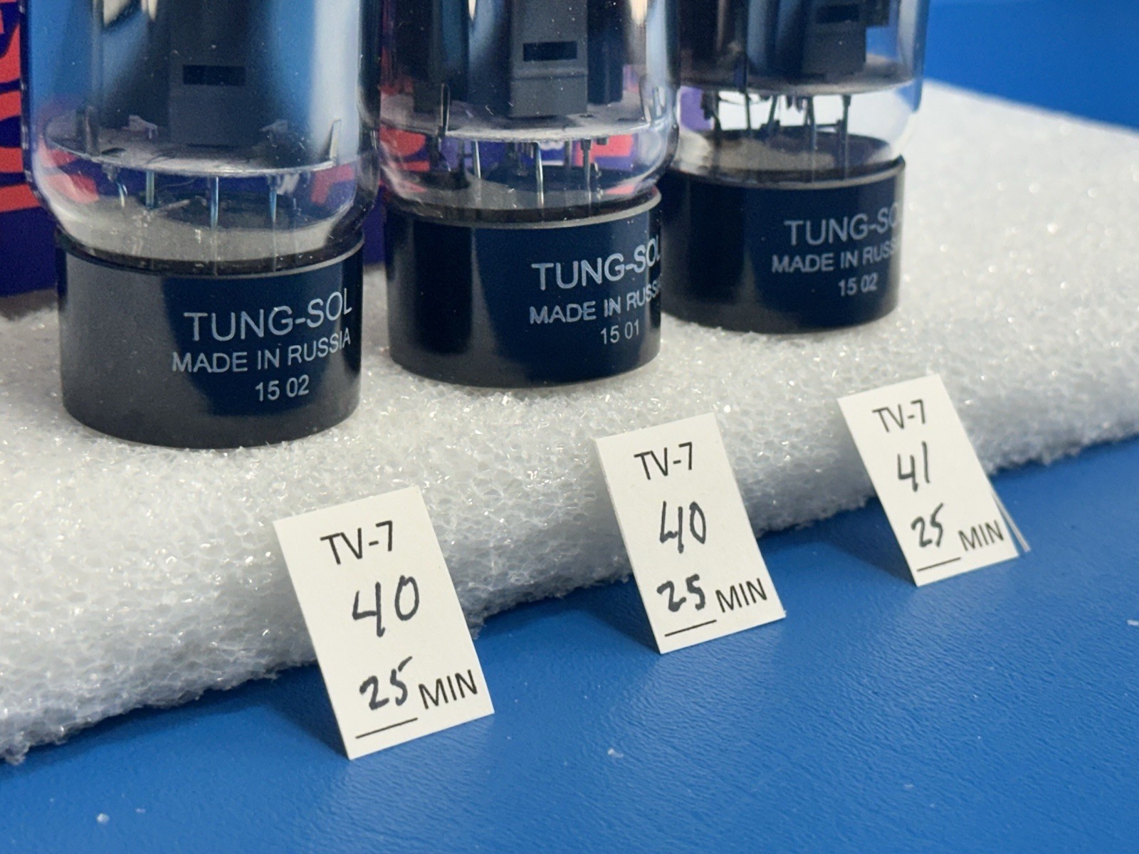 3 FACTORY MATCHED TUNG SOL 6L6GC STR FROM 2015 NOS