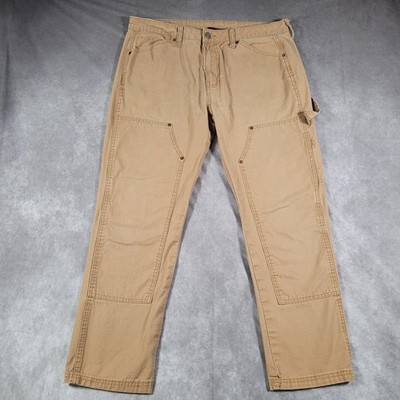 No Boundaries Double Knee Pants Mens 36x28 Khaki Workwear No Boundaries Double Knee Pants Mens 36x28 Khaki Workwear
