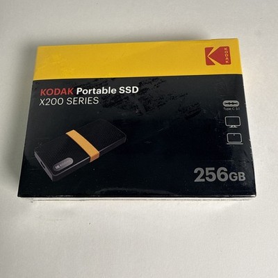 KODAK X200 SERIES PORTABLE SSD 256GB SOLID STATE DRIVE, New In Box,