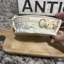 Lenox S.S. Noah’s Ark Divided Baby Porcelain Bowl - NWT - No Box / Never Used