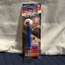 Chicago Cubs MLB Baseball PEZ Dispenser Bear Logo On Card