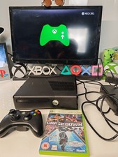 XBOX 360 SLIM 250GB Bundle: Console, Cables, Controller,  Game MUST HAVE GAMER