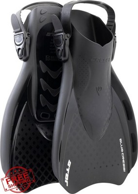 Cressi Star Short Fins Adjustable Open Heel Travel Light