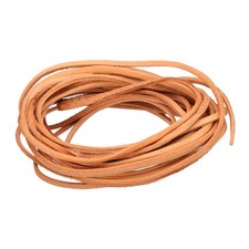 3mm x 5.5Y cordon cuir pour lacets chaussures artisanales brun clair