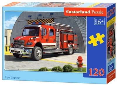 NEW Castorland Jigsaw Puzzle 120 Pieces 6+ Ages Fire Engine