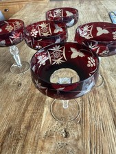 5 Bleikristall Sektschalen Champagnerschalen