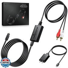 Neoteck 192kHz Digital to Analog Converter with Bluetooth 5.1 Receiver 7ft/2.