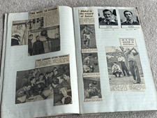 1950's to 1970's era Football Scrapbook with some other Sports, 100's of clipp'